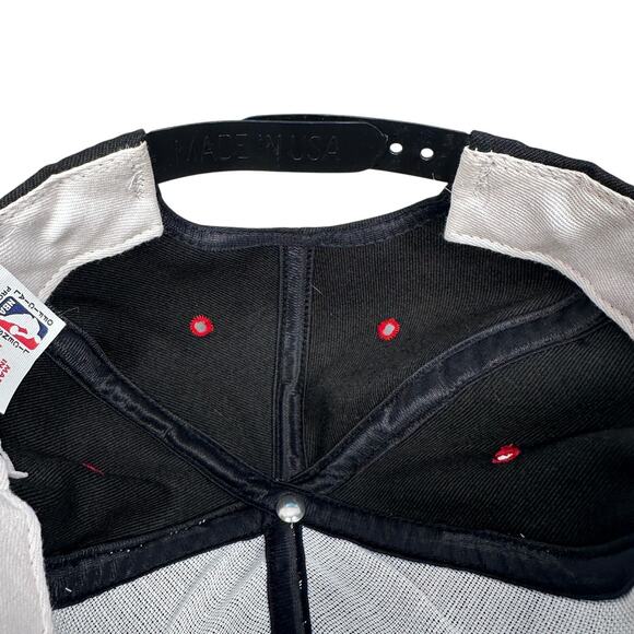 Vintage AJD Philadelphia 76ers Snapback Hat Baseball Cap Men's Red Black USA 90s - Picture 7 of 11